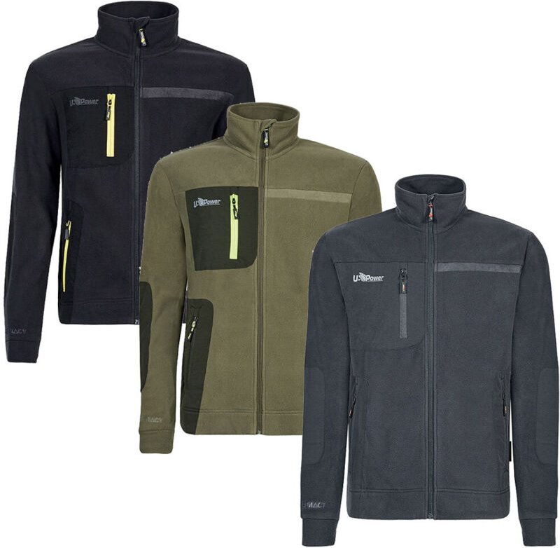 Arbeitsfleece mit Reißverschluss VENUS - Grau XL