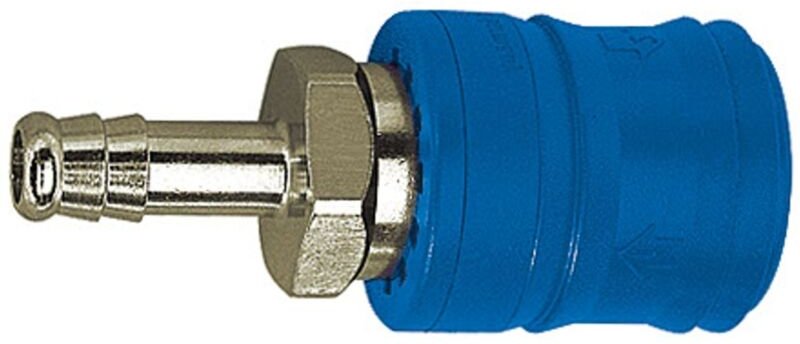 Sicherheitskupplung nw 7,4, Typ ke, Messing vern., Tülle lw 6 - Riegler