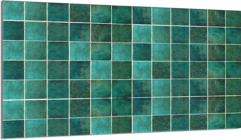 Glasschutzplatte für Herd 90x52 Grün