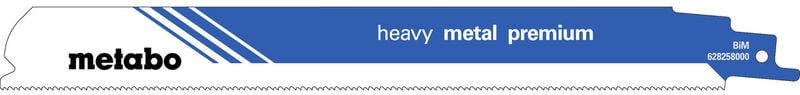 Metabo - 2 Säbelsägeblätter 'heavy metal premium' 225 x 0,9 mm, 1,4+1,8 mm/ 14+18 tpi (62