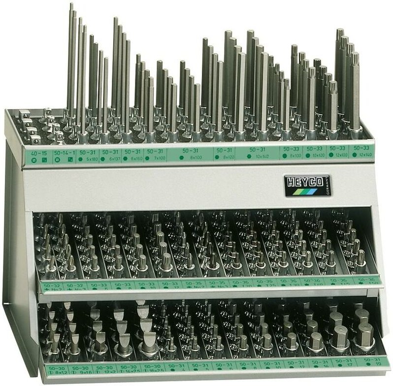 50-75-M Kombi-Spender mit Steckschlüssel- und Schraubendreher-Einsätzen, 325-tlg., 1/2'