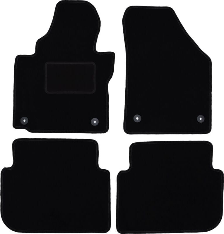 Thumbnail - Schwarze Veloursmatten für: Volkswagen Touran I Minivan (2004-2010)