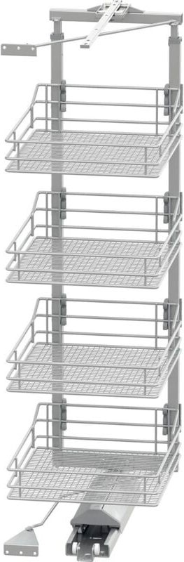 Vauth Sagel Schrankauszug tal Gate Apothekerschrank kb 450 Höhe 1200-1450 mm, silber