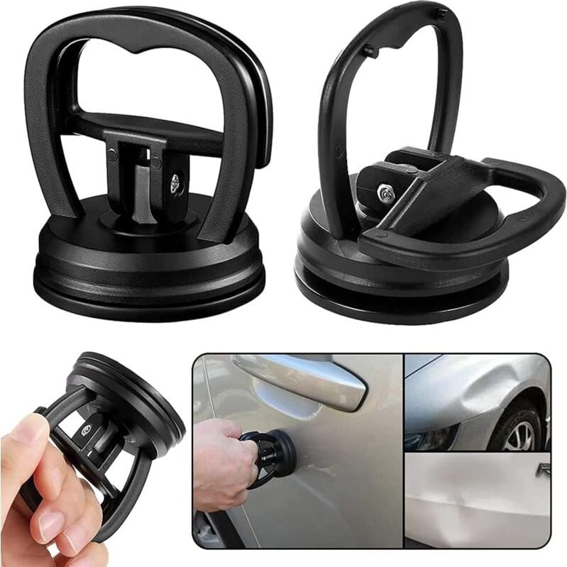Thumbnail - Aougo - 2-teiliges Auto-Dellen-Reparaturwerkzeug, Saugnapf-Hebegriff für Auto, Griff, Fliesen, Spiegel, Granit, Bildschi...
