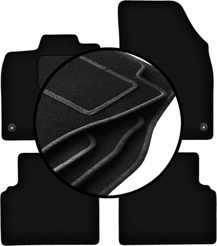 Komplettset Veloursmatten für: Volkswagen ID.3 Schrägheck (2019-)