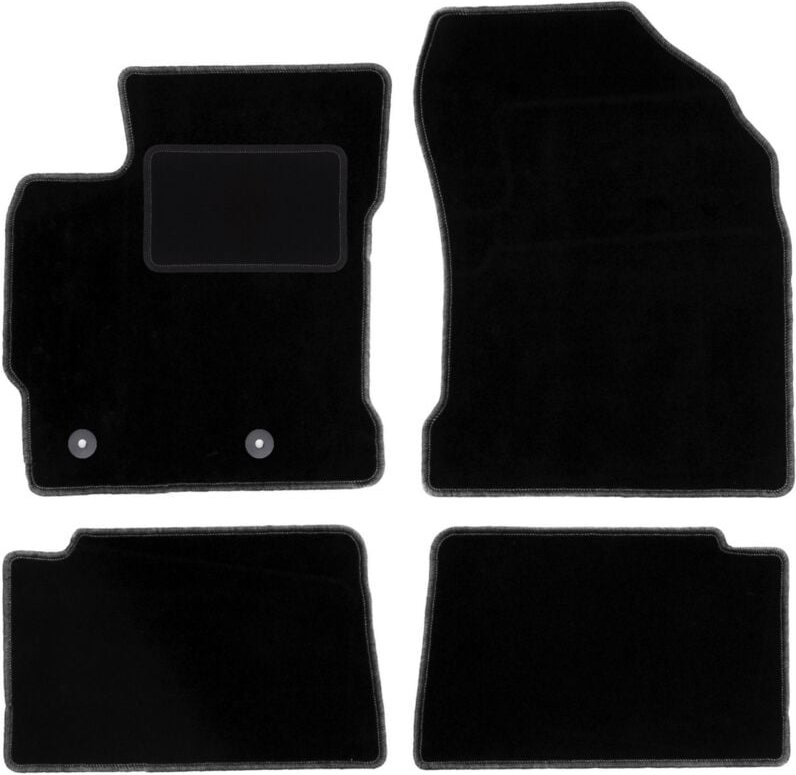 Schwarze Veloursmatten für: Toyota Corolla XI E16 Fließheck, Limousine (2013-2019)