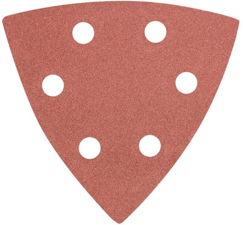 Graphit - Delta Klett-Schleifpapier K240, 93x93mm, 5 Stk. - für Holz, Metall und Kunststoff