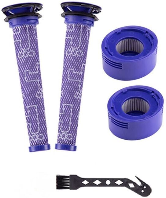 Rebirthcare Ersatzfilter für Dyson V7 V8 Absolute Staubsauger, 2 Nachfilter und 2 Vorfilter - Ymyny