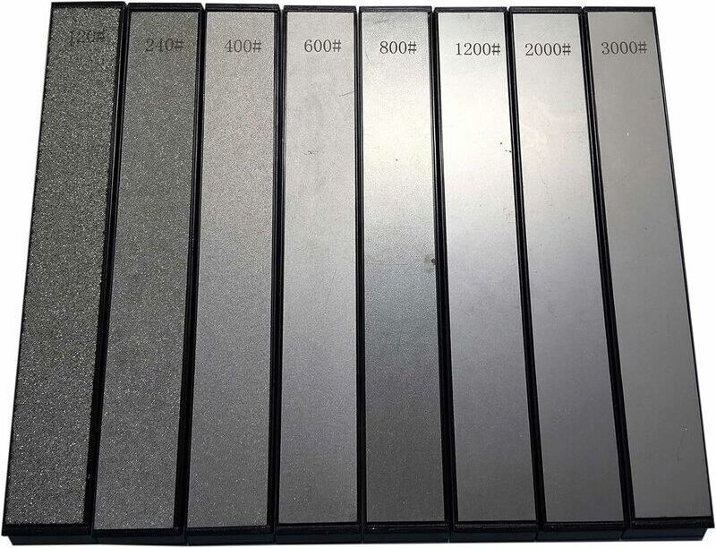 Tigrezy - 8-teilige Serie Diamantstein-Stabmesserschärfer Festwinkelschärfer Diamant-Schleifstein Küchenschärfer Klingen...