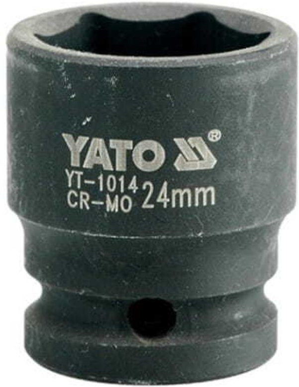 YATO 1/2" KURZER 6-KANT-SCHLAGSTECKSCHLÜSSEL 24mm