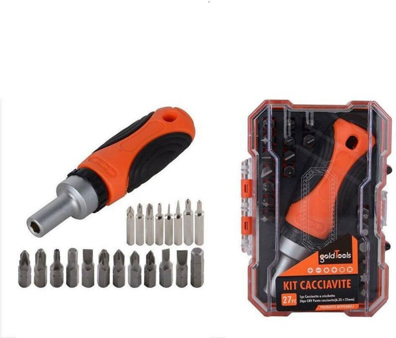 Trade Shop Traesio - Trade Shop - kit cacciavite multiust 27 pz magnetic mit manic antiscivolo 92187 -