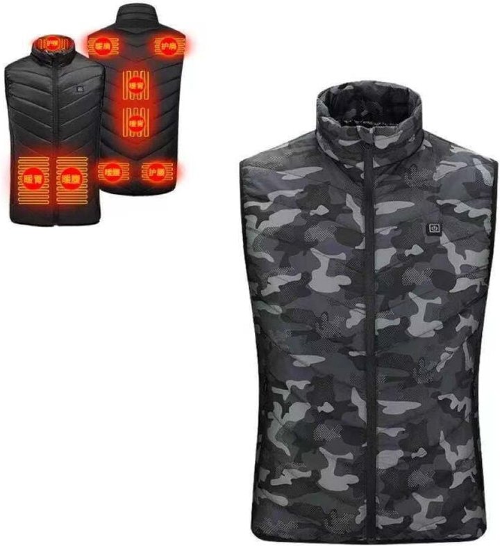 Ej.life - Beheizte Jacke für Männer und Frauen, USB-elektrische beheizte Weste, wasserdichte, waschbare Winter-beheizte ...