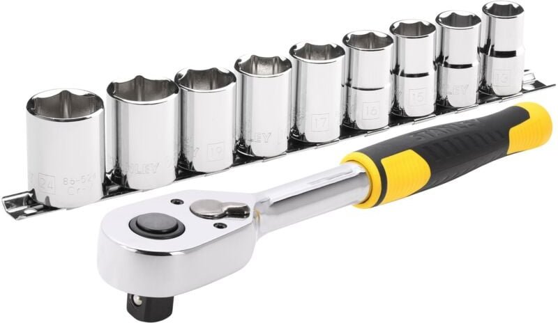 Stanley zestaw kluczy 11el. 1/2" + grzechotka