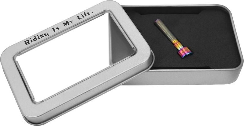 Woosien - M6x30mm Titanschrauben für Fahrradsäule Steuersatzkappenschraube Fahrradschraube Regenbogen