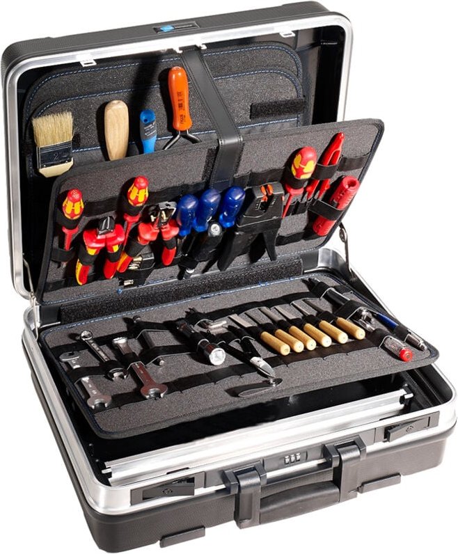 B&w International - b&w tool.cases Werkzeugkoffer Base mit Werkzeugschlaufen Werkzeugbox 50x42x20 cm