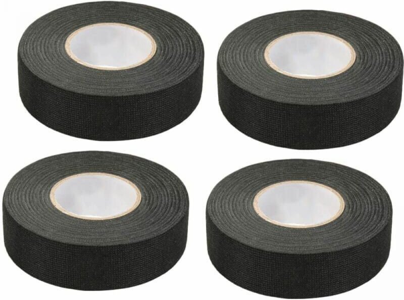 4 Stück schwarzes Auto-Klebeband (1,5 cm x 15 m) – Auto-Gewebeband, Hochtemperatur-Klebeband, strapazierfähiges schwarze...