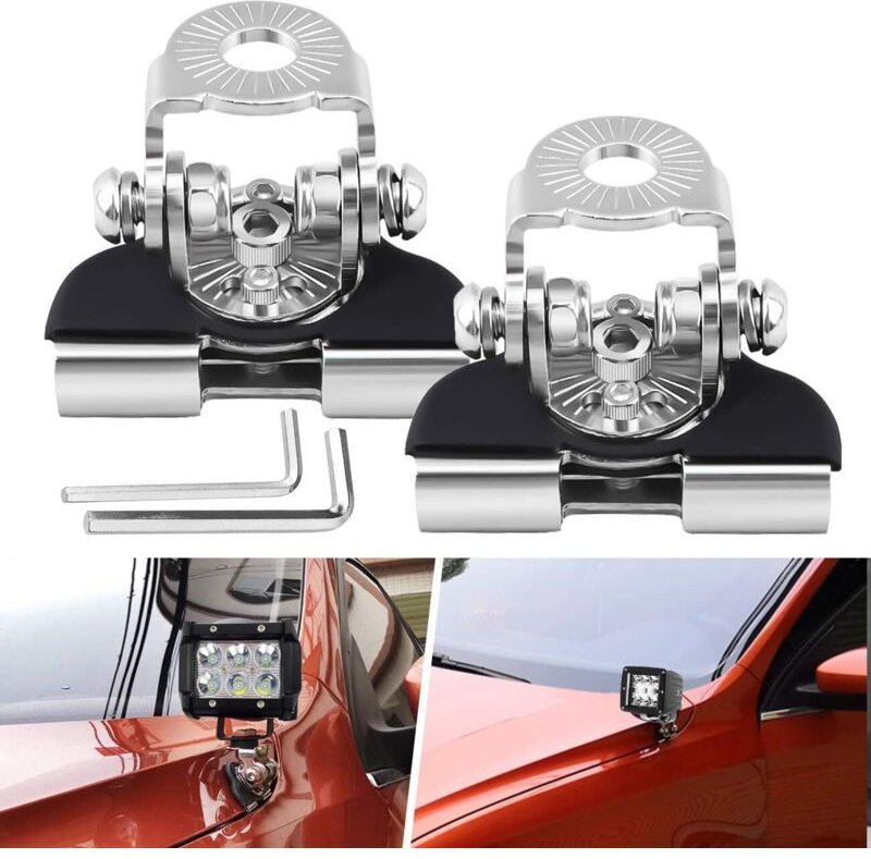 Thumbnail - Ahlsen 2er-Pack universell verstellbare LED-Lichtleisten-Montagehalterung, LED-Lichtleisten-Montagehalterung kompatibel ...