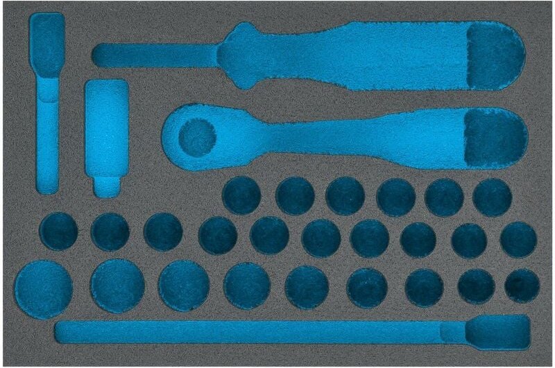 Thumbnail - 2-Komponenten Weichschaumeinlage 163-223L ∙ L x B: 172 mm x 114 mm