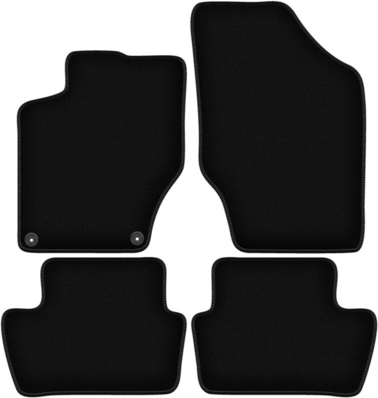 BASIC schwarze Veloursmatten für: DS. 4 Crossback-Fließheck (2015–2018)