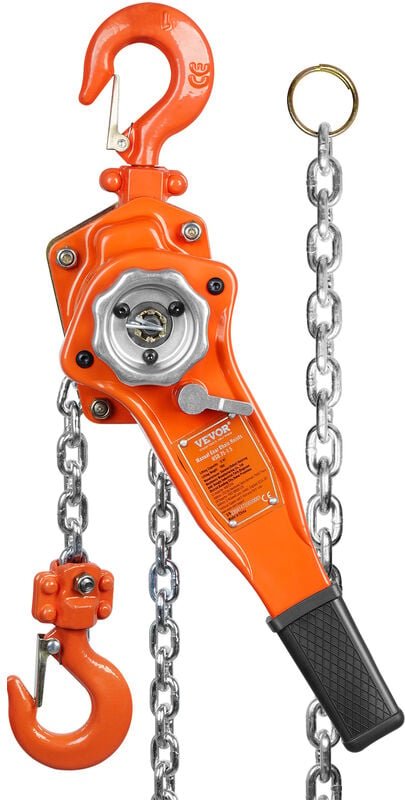 Mophorn - vevor Ratschenzug Stahl 0,75T Belastbarkeit Flaschenzug Hebezug 2,8m Hubhöhe Hebelzug Ф6x18mm Hubkettengröße K...