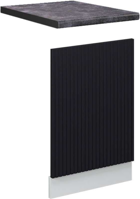 Vicco - Frontblende Fame-Line, Schwarz gestreift, 45 cm , ap Anthrazit