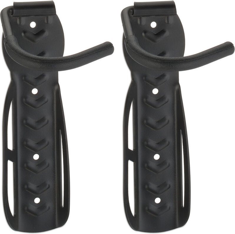 Thumbnail - 8 x Fahrrad Wandhalter, Garage o. Keller, Radhaken, Zum Aufhängen an der Wand, Traglast max. 25 kg pro Haken, schwarz