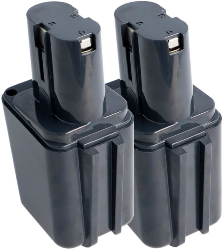 Trade-shop - 2x Ni-MH Akku für Bosch Bohrschrauber gsr 9,6V, gsr 9,6VE, gsr 9,6VES, gsr 9,6VET, psb 9.6VE, psb 9.6VESP /...