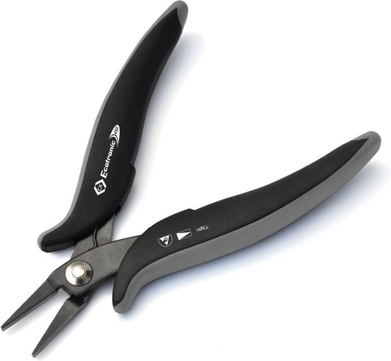 C.k T3891 esd Flachzange Gerade Carbonstahl 145 mm