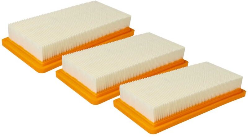 3x Motorschutz-Filter kompatibel mit Kärcher ds 5800, ds 6000 Staubsauger - Vhbw