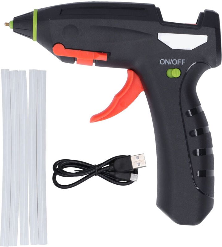 Jeffergarden Mini-USB-Heizpistole ohne 5 Stifthalter, Instrument zum Aufhängen, 3,7 V