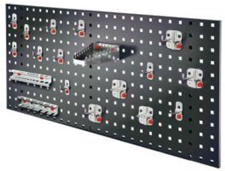 Kappes ®RasterPlan by ABAX Einsteigerset 6 1x Lochplatte 1000x450mm 1x Werkzeughaltersortiment 18-teilig Anthrazitgrau R...