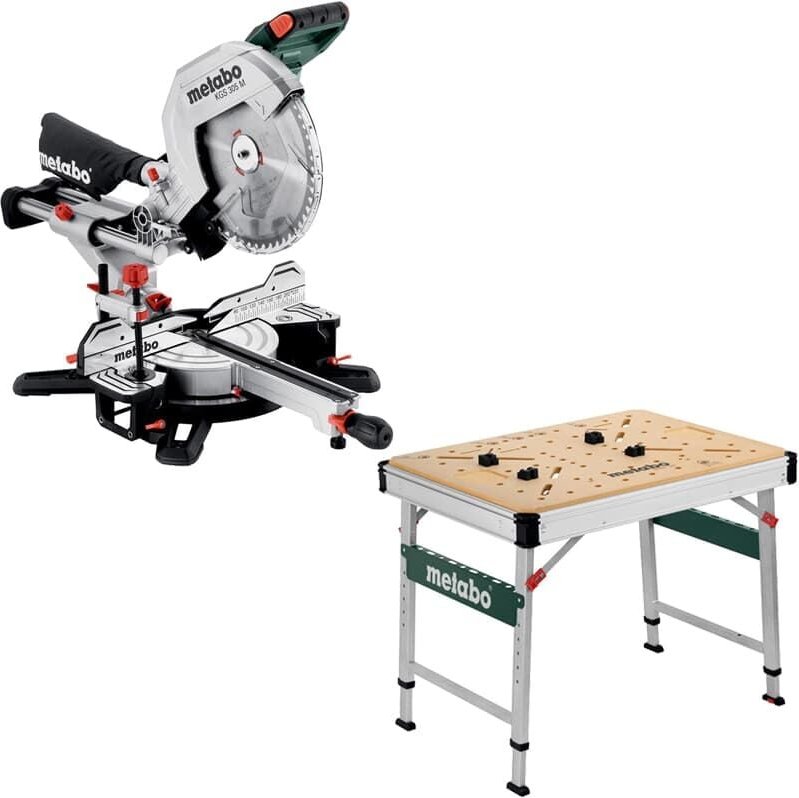 Thumbnail - Metabo Kapp und Gehrungssäge KGS 305 M inkl. Multifunktionstisch Werkbank MWB100