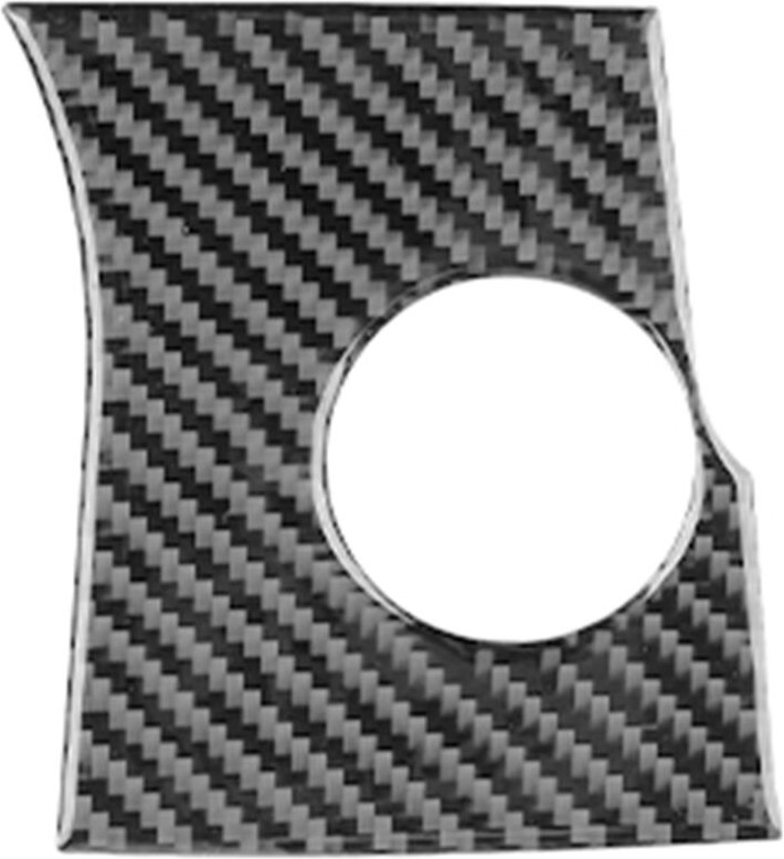 Tlily - Startknopfverkleidung aus Kohlefaser, One-Touch-Startpanel-Abdeckung, dekorativer Autoaufkleber für Toyota Highl...