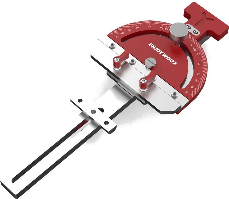 65° verstellbare Mehrwinkelführung, Hilfsklemme aus Aluminiumlegierung für Makita, Festool, DeWalt, Präzisionsschneiden,...