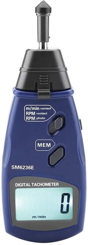 Digitaler Drehzahlmesser, professioneller berührungsloser Laser-Kontaktdrehzahlmesser mit einer Genauigkeit von 2,5–9999...
