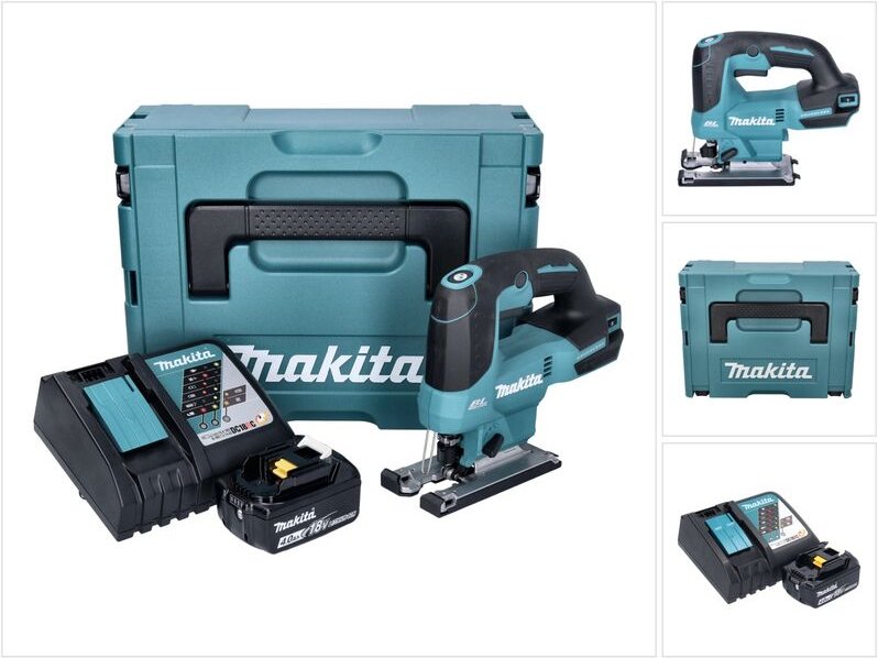 Djv 184 RM1J Akku Pendelhub Stichsäge 18 v Brushless + 1x Akku 4,0 Ah + Ladegerät + Makpac - Makita