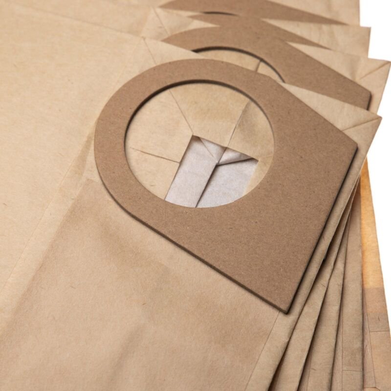 50x Staubsaugerbeutel kompatibel mit Bosch pas 900, pas 1000, pas 1000 f Staubsauger - Papier, 49,5cm x 21,8cm Sandfarbe...