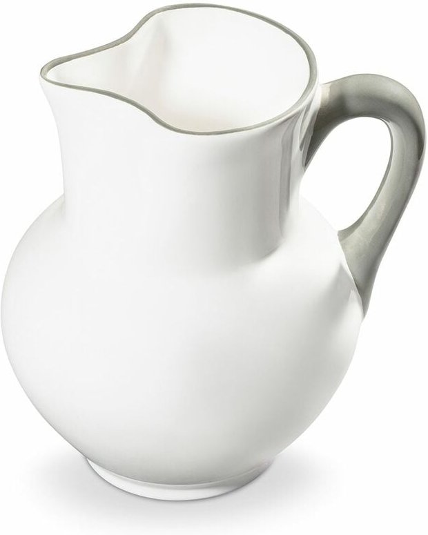 Gmundner Keramik - Grauer Rand, Krug Wiener Form 1 Liter