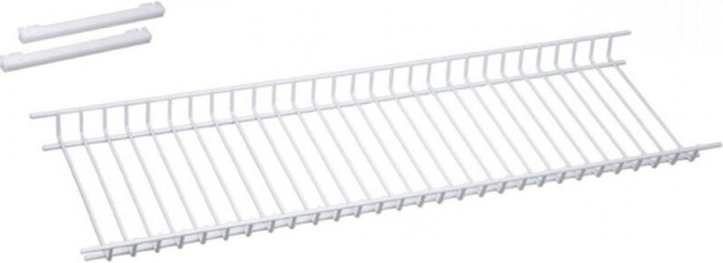 Weißes Abtropfgestell aus Epoxidglas 85x21,5cm 92215 Sauvic