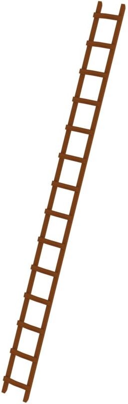 Günzburger - Steigtechnik Dachleiter Holz 14 Sprossen - 033122