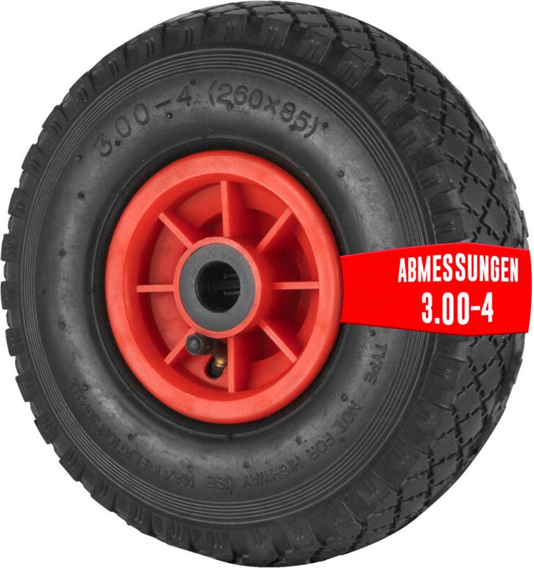 Ribiland - euro vanadium - 260 x 85 mm aufblasbares Rad mit 20 mm Bohrung