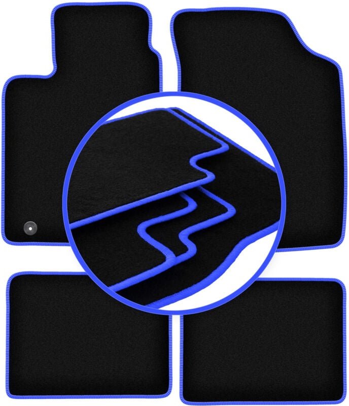 CARLUX-BLUE Autofußmatten für: Renault Thalia I Limousine (2000-2010)