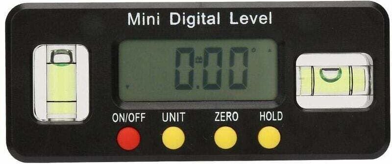 Shining House - Digitaler Winkelmesser, 0 360° Mini-Torpedo-Wasserwaage und digitaler Neigungsmesser, elektronischer Win...