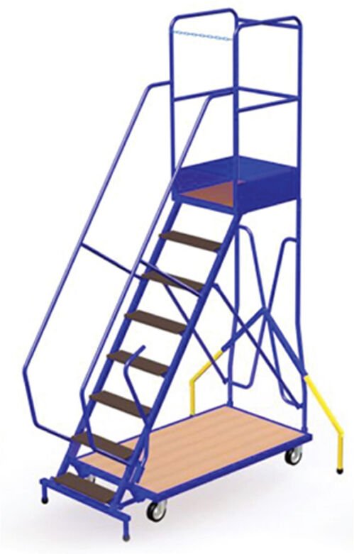 Matisère - Mobile Stehleiter de 8 Stufen. Maximale Arbeitshöhe3.76m - ESRB08D1W