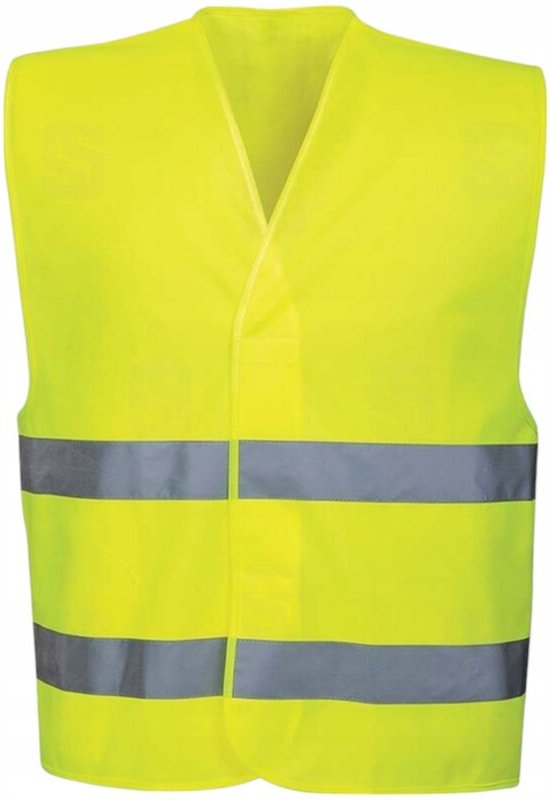 Gelbe Warnweste für die Arbeit, Größe L