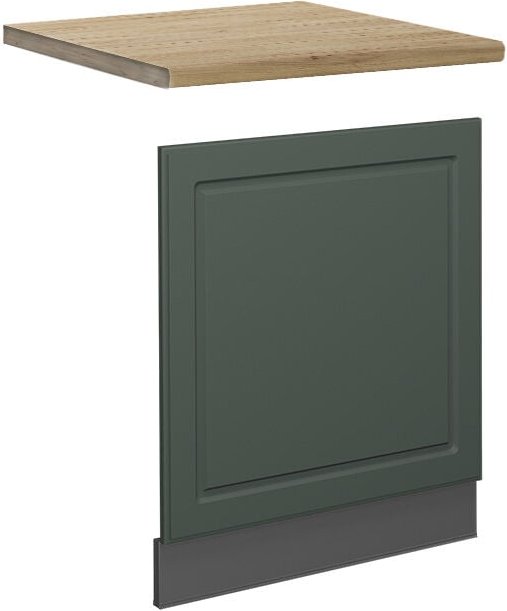 Vicco - Frontblende Fame-Line, Grün-Gold Landhaus, 60 cm , ap Eiche