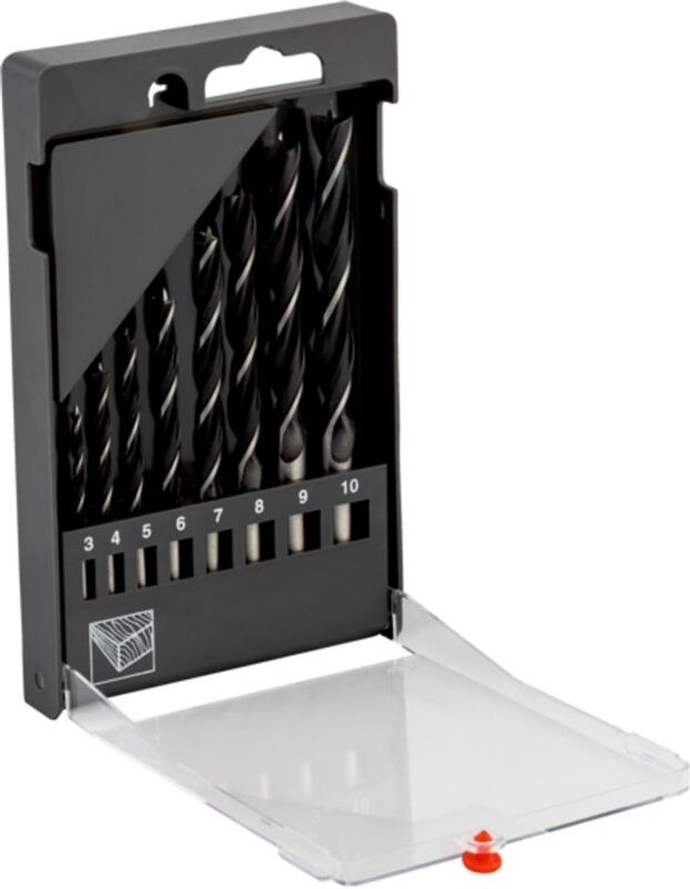 Bahco Holzspiralbohrer-Bit-Satz - 8-tlg.