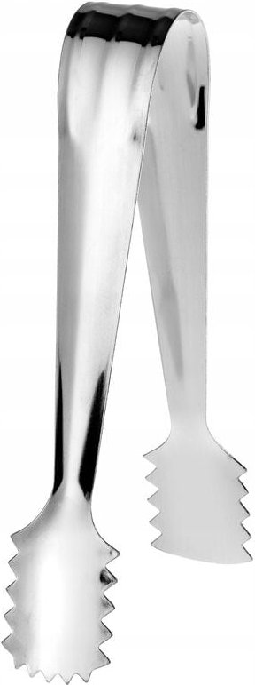 Zuckerzange, Eiswürfelzange aus Edelstahl, silber - Kadax