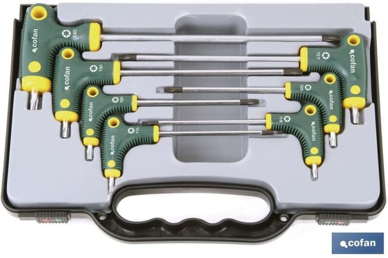 T-Schraubendreher-Set, 7-teilig, Torx