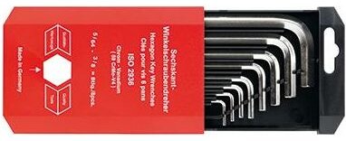 6kt.-Winkelschraubendreher-Satz DIN911 5/64-3/8' - Format